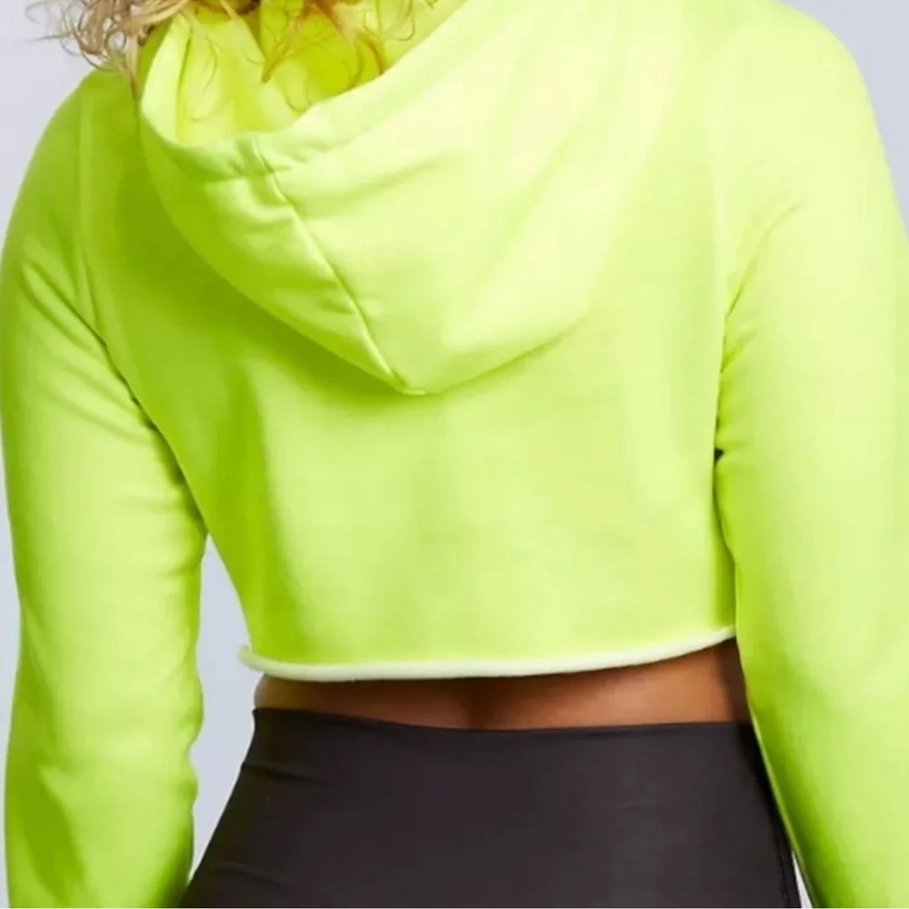 2Pc TRUE RELIGION Neon Crop Hoodie (XL,fits a S) & Logo Black Leggings Sz XS - Picture 11 of 11